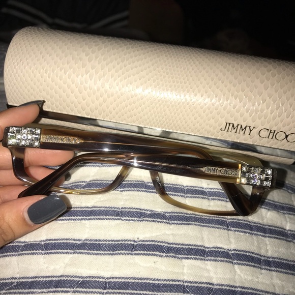 Jimmy Choo Brown Glasses - Picture 2 of 3